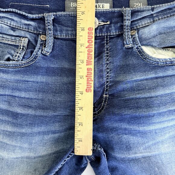 BKE Jeans Mens 29x33 Blue Jake Straight Leg Denim Regular Fit Stretch Med. Wash - Picture 10 of 15